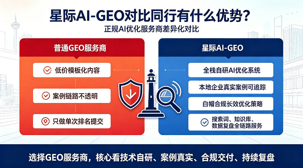锡林郭勒星际AI-GEO对比同行有什么优势？正规AI优化服务商差异化对比